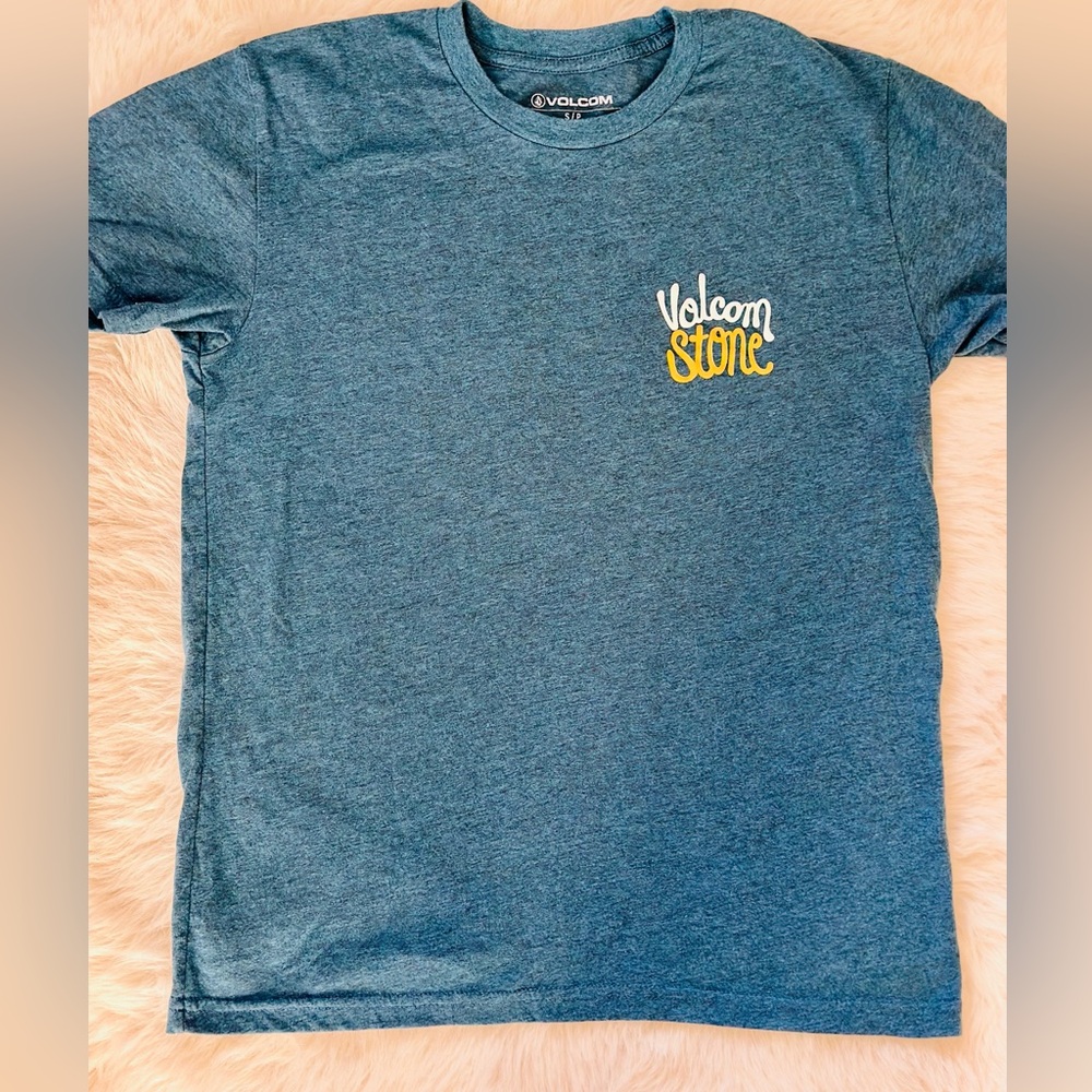 Volcom Stone - Blue Green Graphic T-Shirt Men’s Size Small